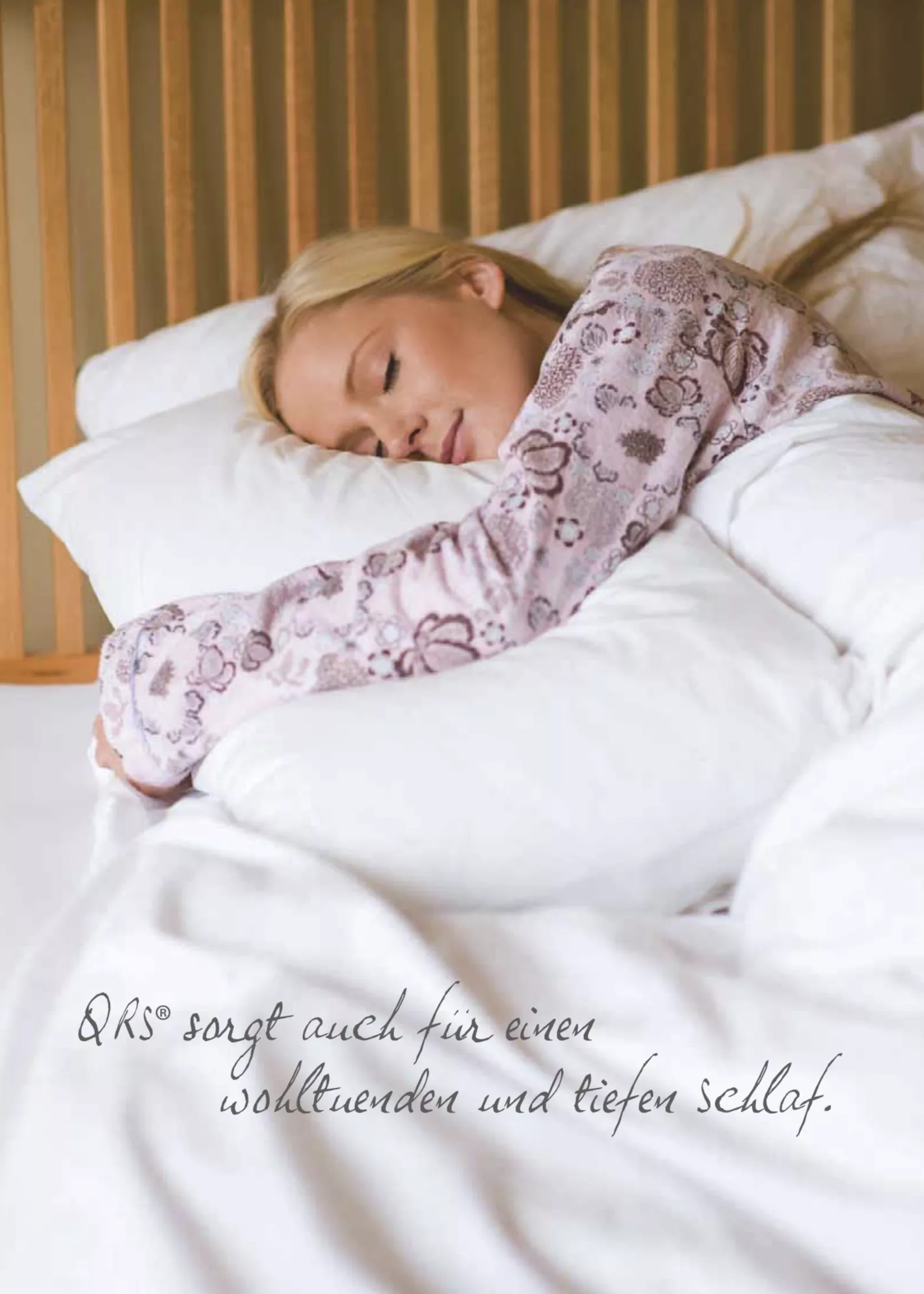 QRS sorgt auch für  einen wohltuenden und tiefen Schlaf.